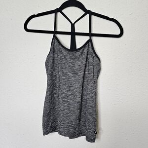 Energetiks Dance Wear Minimalist Gray Black Top Adult‎ Size S Small 4-6